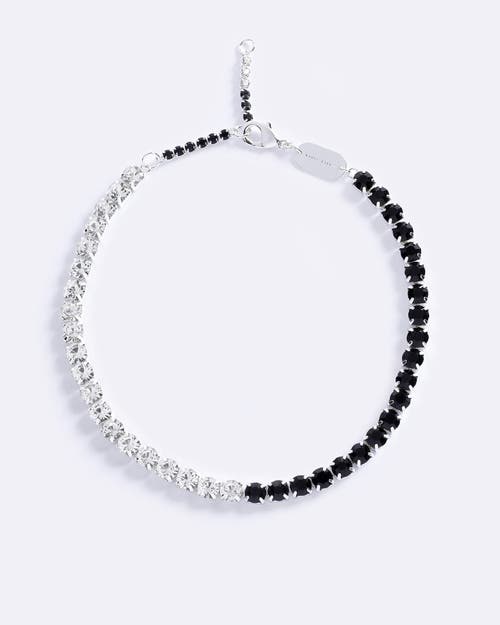 Emma Pills Double Love Choker In Clear/black