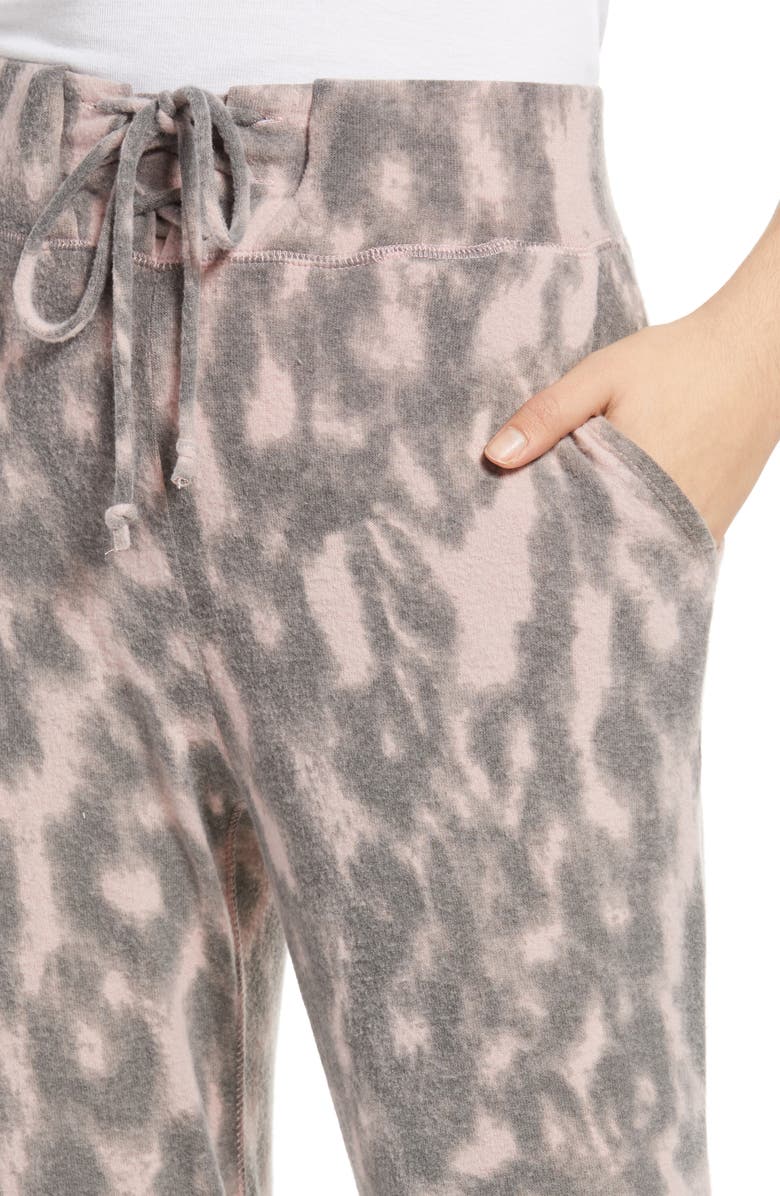 BLANKNYC Leopard Print Joggers, Alternate, color, 