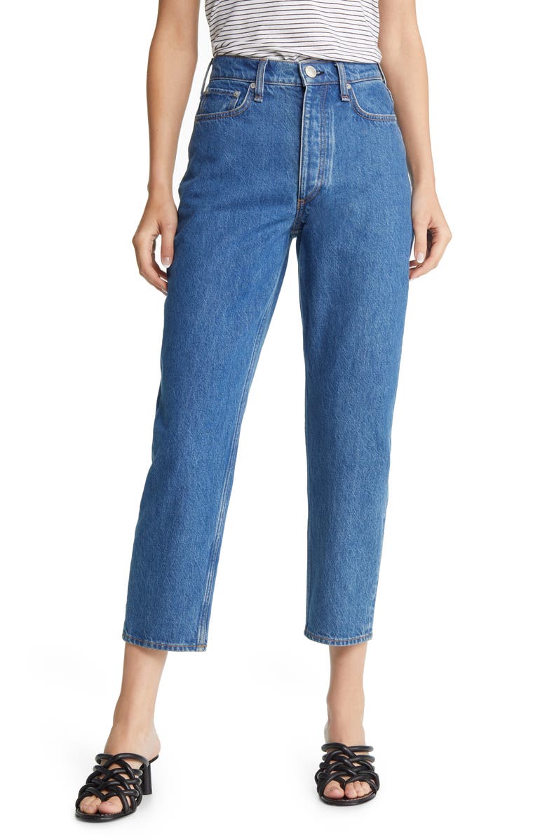 rag & bone Alissa High Waist Crop Barrel Straight Leg Jeans, Main, color,