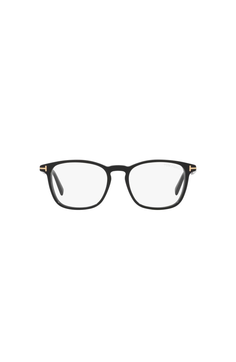 TOM FORD 52mm Square optical glasses, Alternate, color, Black