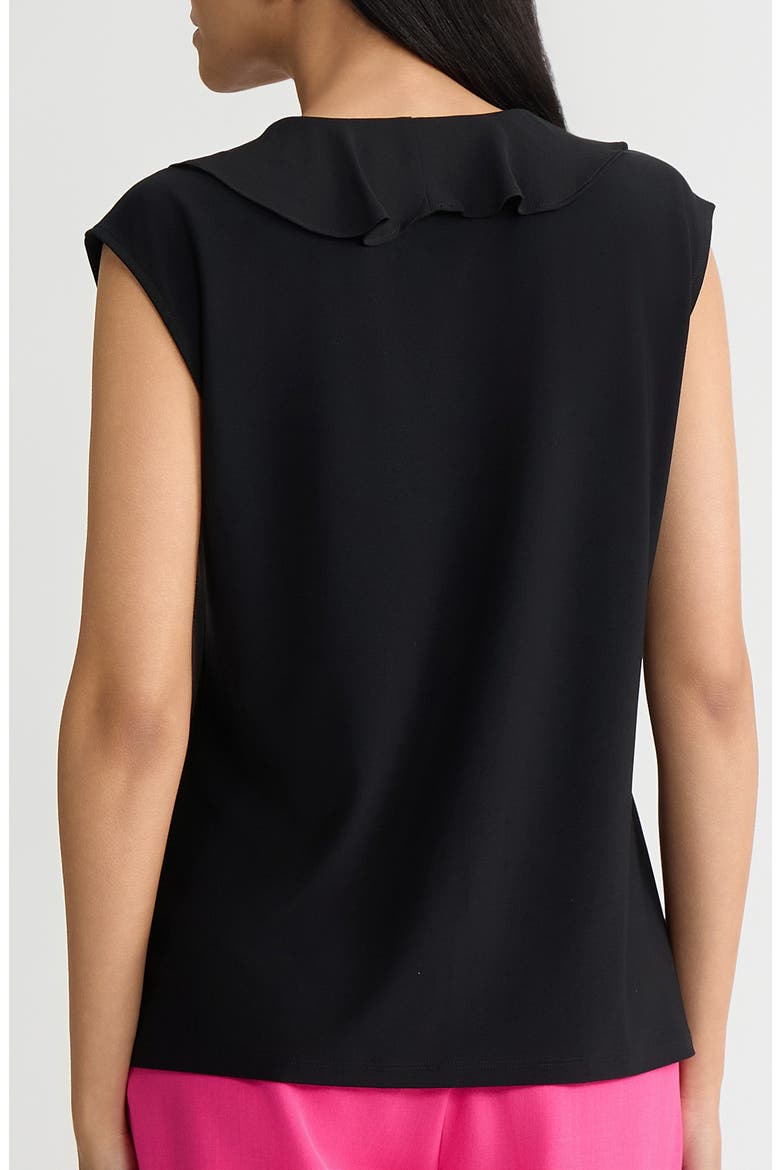 Ruffle Dolman Sleeve Top, Alternate, color, BLACK