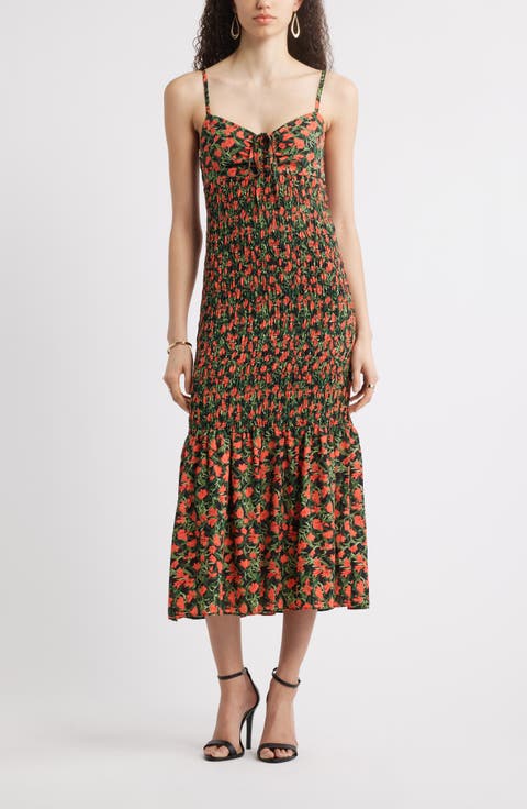 Smocked Drop Waist Sundress