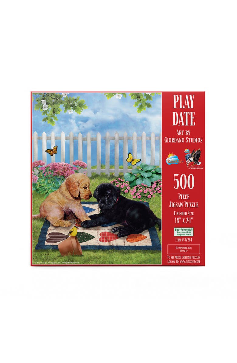 Sunsout Play Date 500 piece Jigsaw Puzzle for Adults, Alternate, color, Multicolor