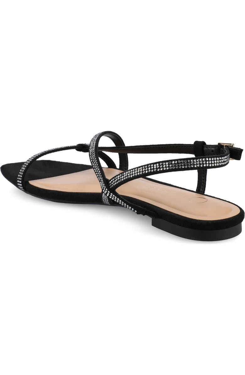 Journee Collection Francis Slingback Sandal, Alternate, color, Black