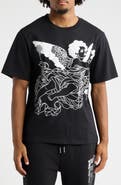 PLAY PALM ANGELS Classic Fit Graphic T-Shirt