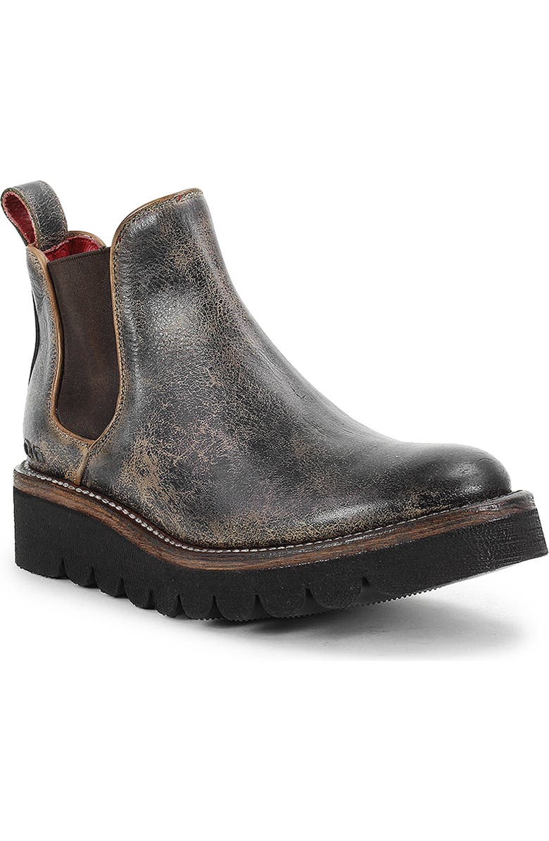 Bed Stu Novel II Ankle Boot, Main, color, Black Lux Tan Rustic