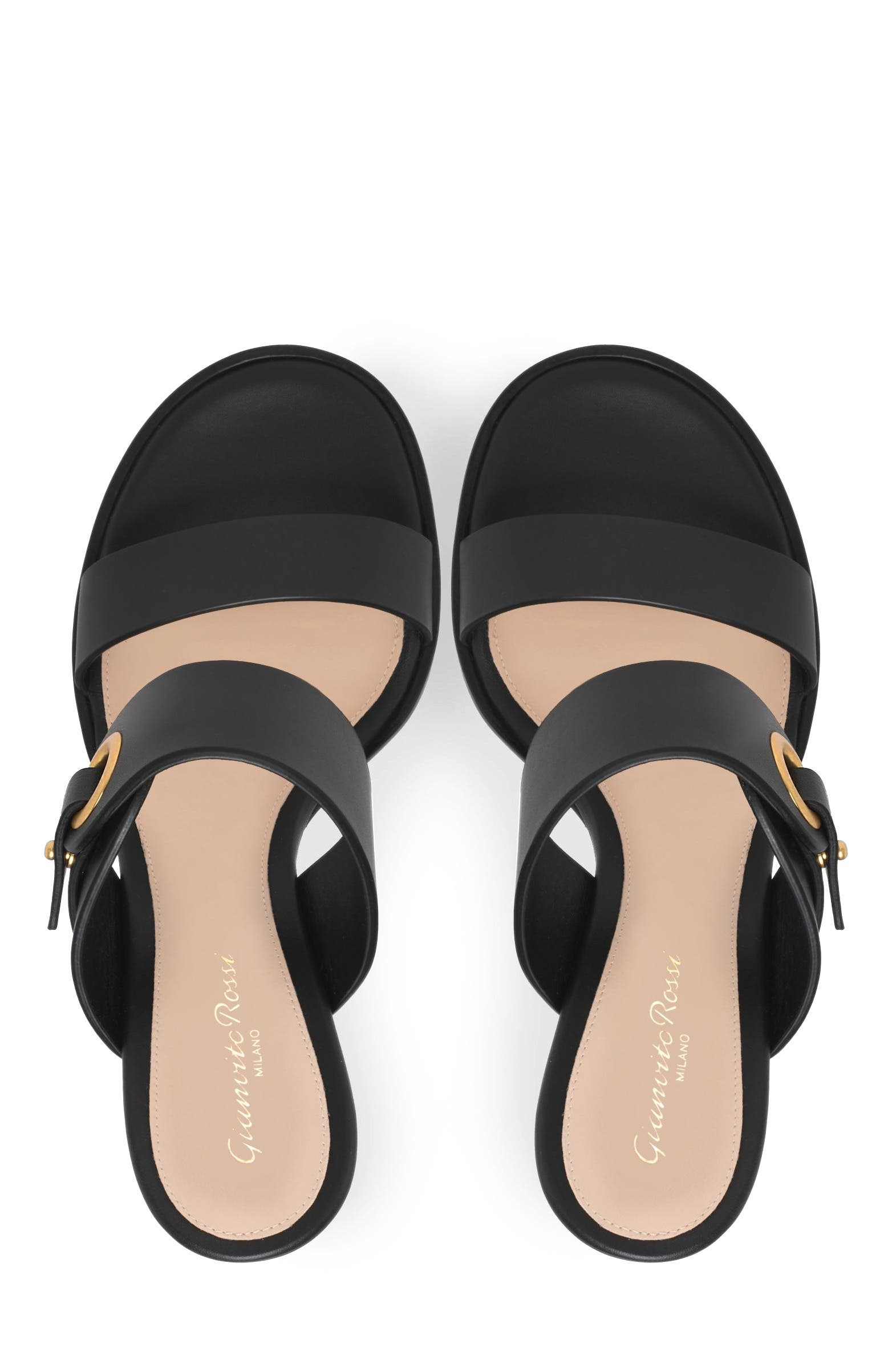 Granada Mule, Alternate, color, Black Calf Leather