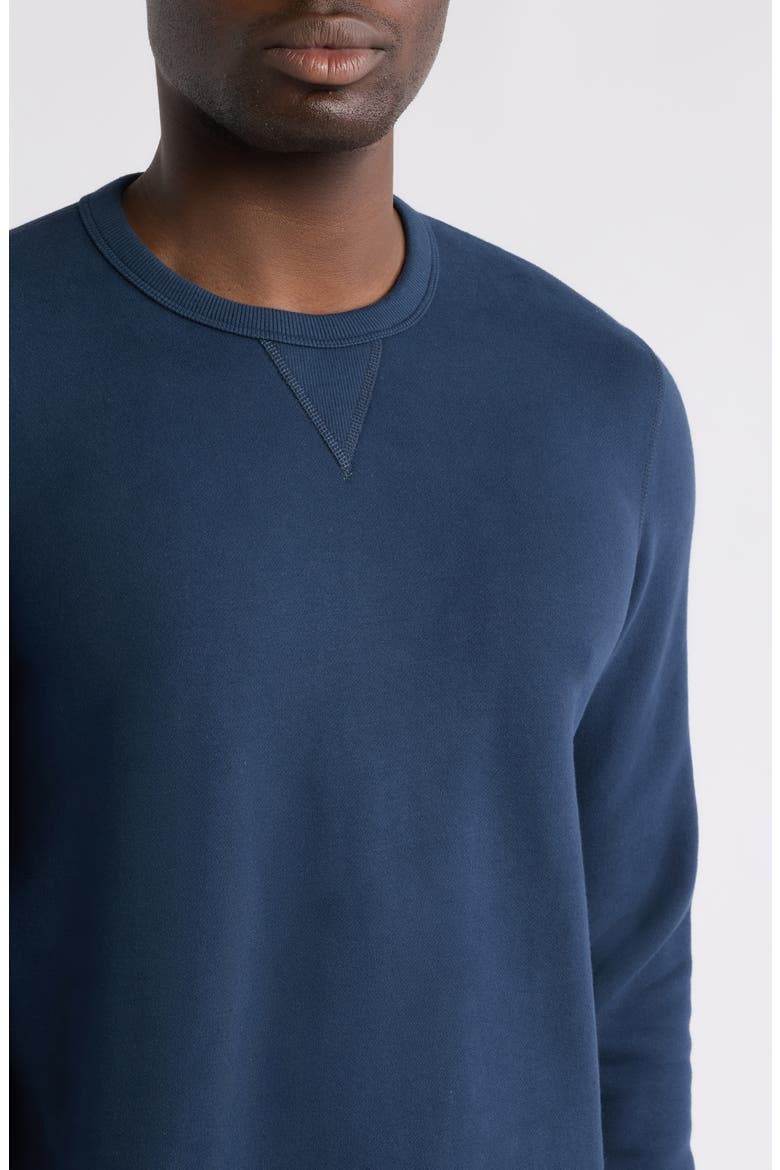 Ace Cotton Blend French Terry Crewneck Sweatshirt, Alternate, color, TOTAL ECLIPSE