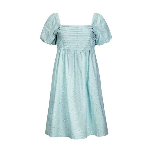 Hope & Henry Ruched Linen Dress In Tea Room Floral