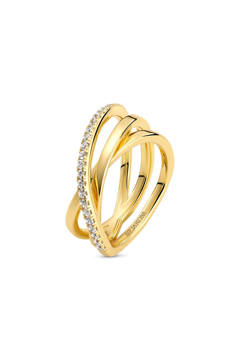 Ring Spirale, Alternate, color, 18K Gold Plated