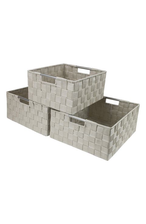 Weave 3-Piece Stacking Basket Set