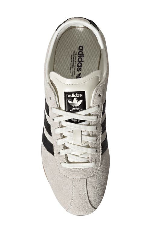 Adidas Originals Adidas Tokyo Low Top Suede Sneaker In Off White/black/gold Met