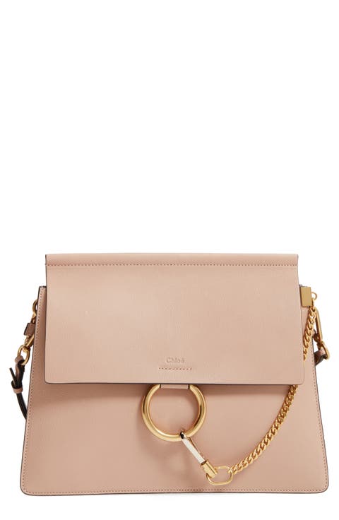 Faye Goatskin Leather Shoulder Bag