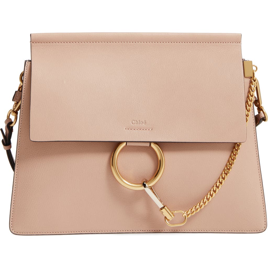 Chloé Faye Goatskin Leather Shoulder Bag