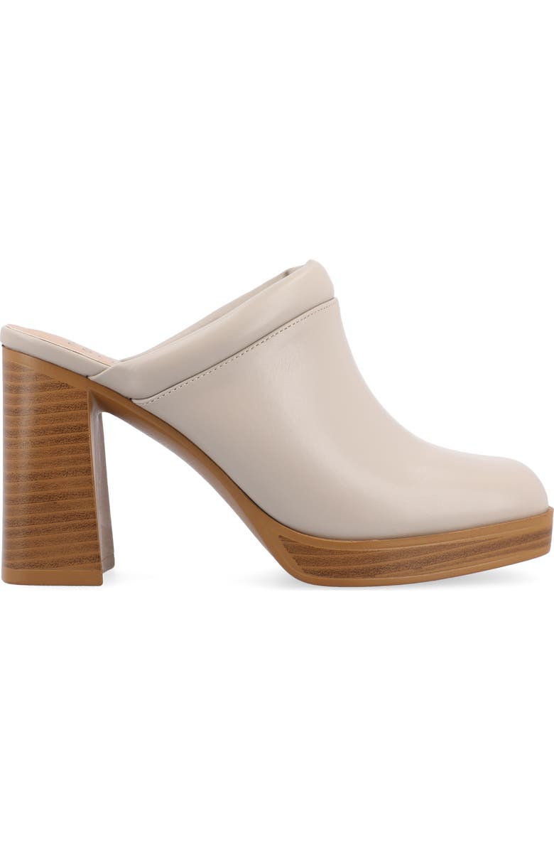 Journee Collection Izara Platform Mule, Alternate, color, Stone
