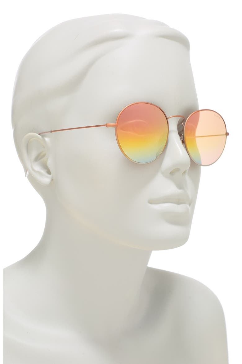 47mm Round Sunglasses, Alternate, color, COPPER