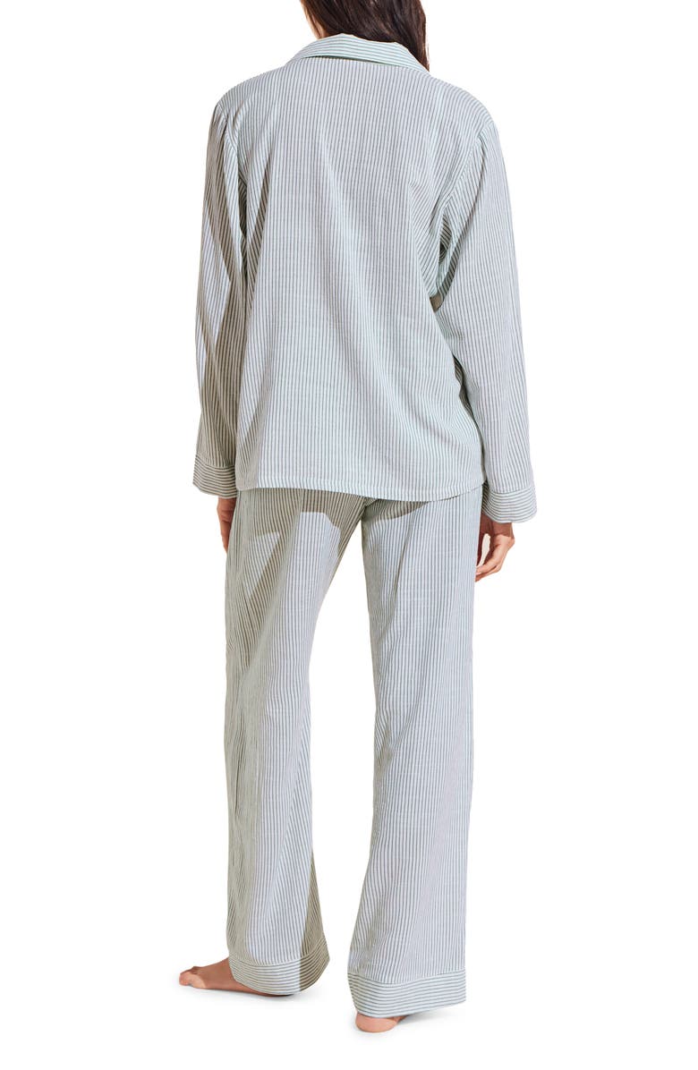 Eberjey Nautico Stripe Long Sleeve Top & Pants Pajamas, Alternate, color, 