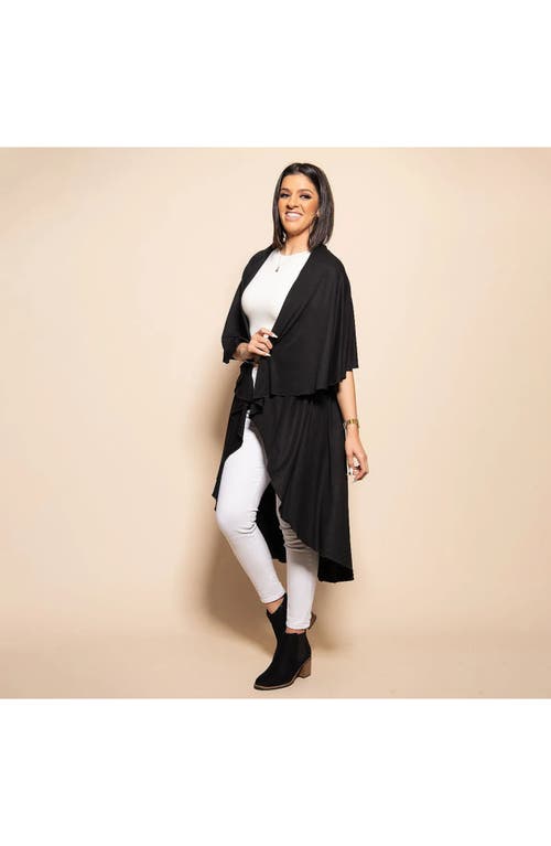 10-in-1 Convertible Shawl by SHAWL DAWLS in Black  product