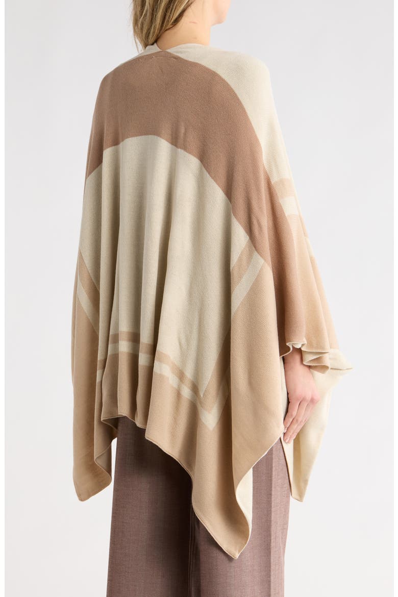 Border Print Transitional Ruana, Alternate, color, IVORY COMBO