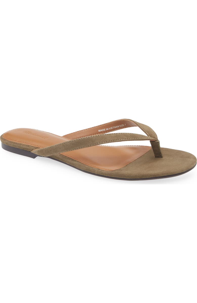 Madewell The Iggy Flip Flop, Main, color, Safari Khaki