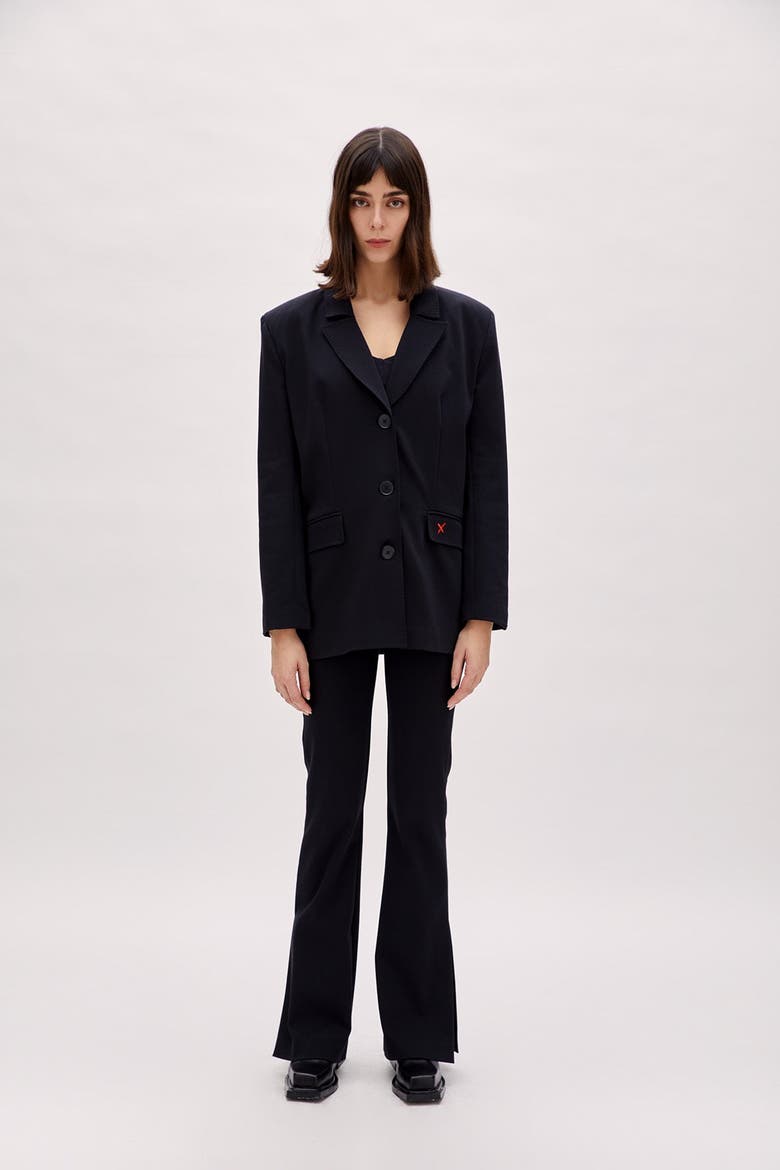 Cotton Classic Blazer, Alternate, color, BLACK