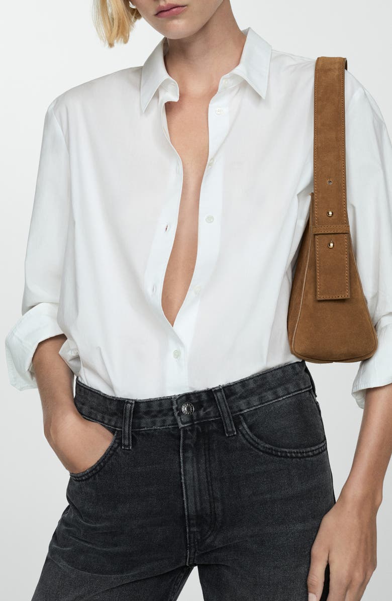 MANGO Mid Rise Relaxed Straight Leg Jeans, Alternate, color,