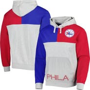 Mitchell & Ness Men's Mitchell & Ness  Heather Gray Philadelphia 76ers Tie-Breaker Pullover Hoodie