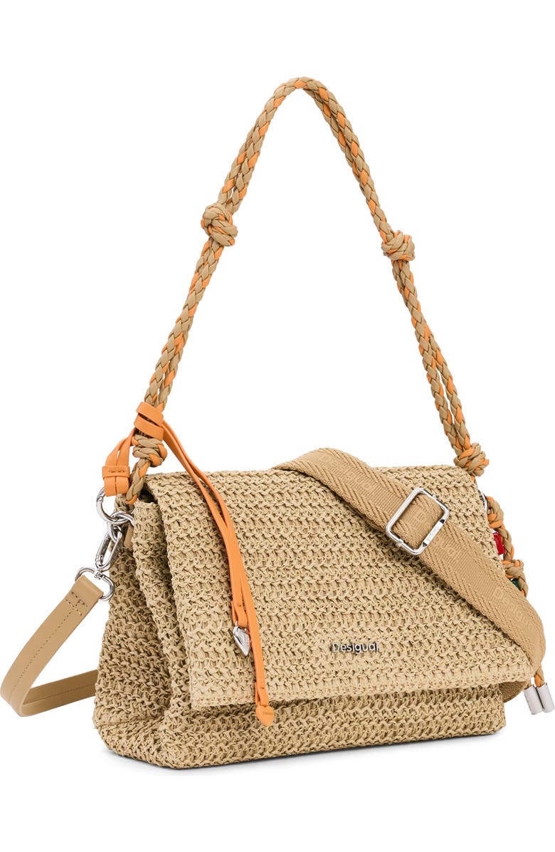 Desigual Raffia Crossbody Bag, Alternate, color,