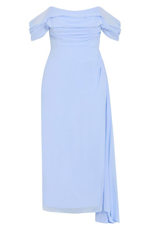 Soft Love Off the Shoulder Maxi Dress