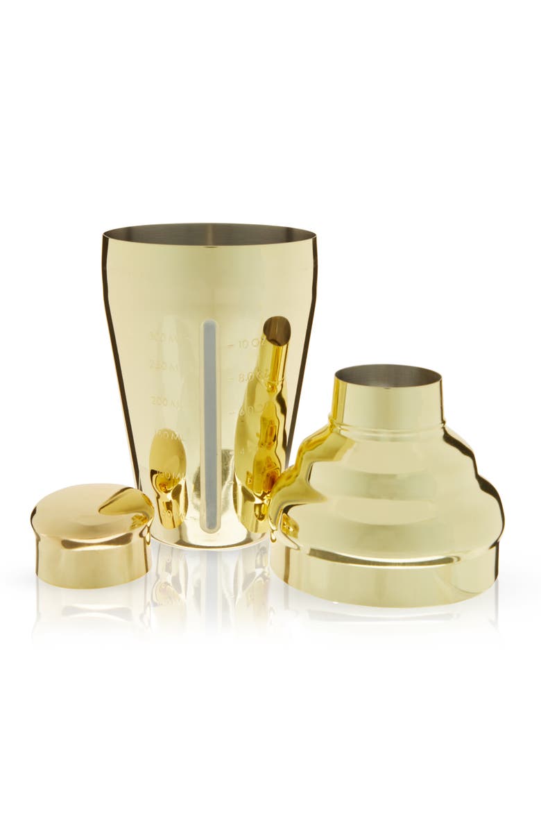 Viski Belmont Measured Cocktail Shaker, Alternate, color, Gold