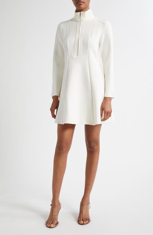 Reiss Krysta Long Sleeve Turtleneck Dress In White