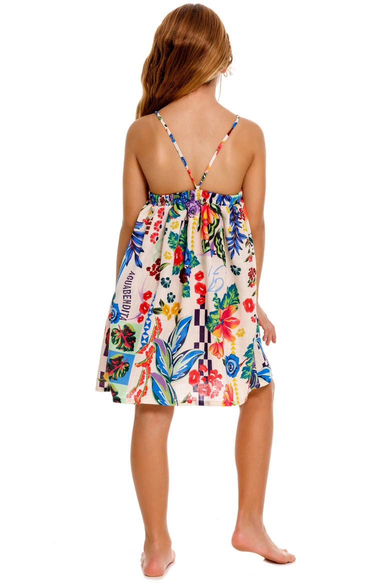 Kids' Capri Citrus Sundress, Alternate, color, WHITE/ MULTI