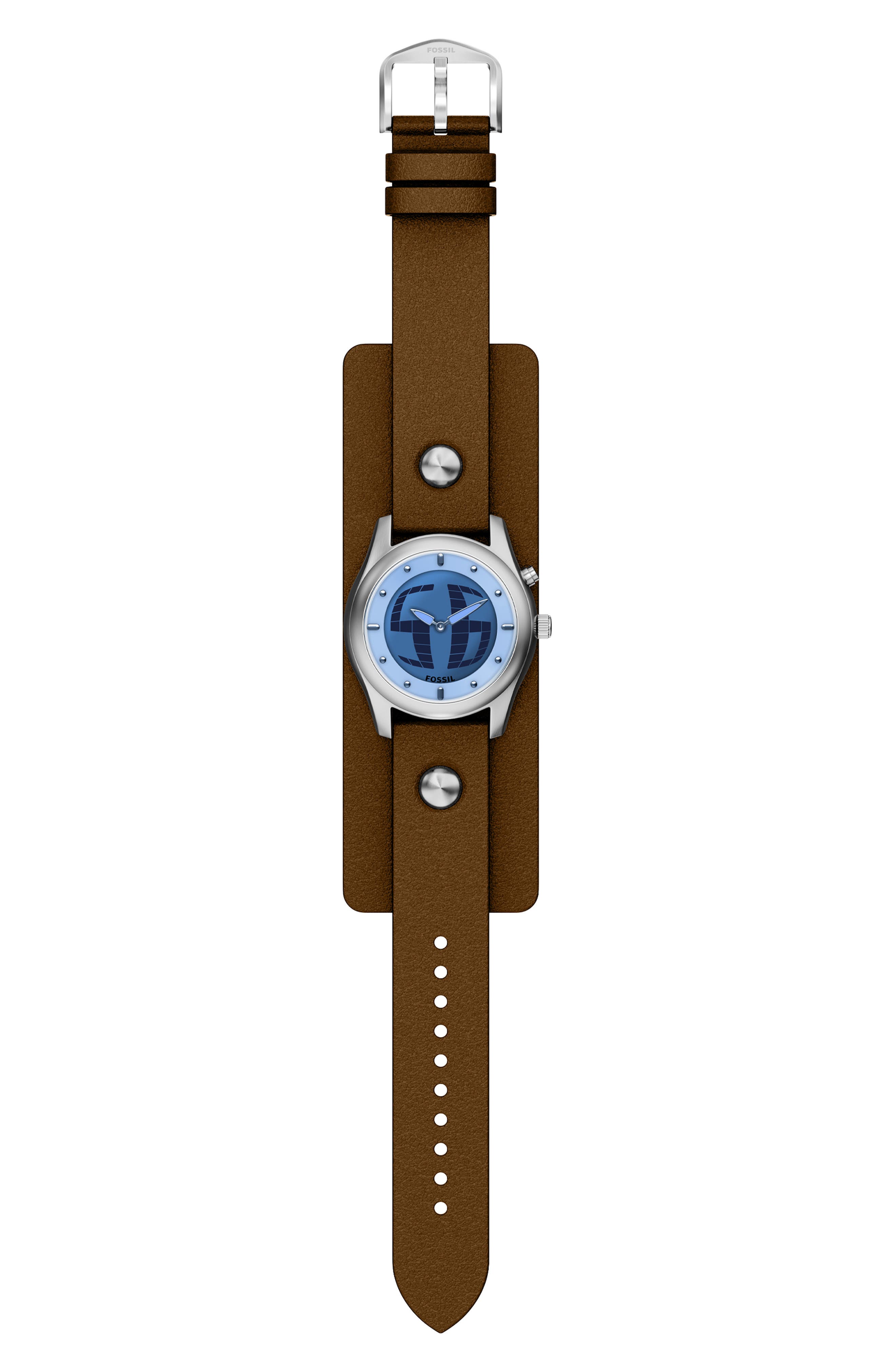 Archival Big Tic® Anadigi Leather Strap Watch, 40mm (Men) | Nordstrom