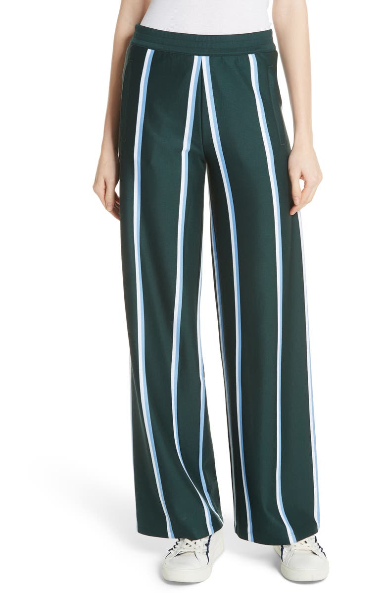 Tory Sport by Tory Burch Tory Sport High Waist Twin Stripe Track Pants, Main, color,