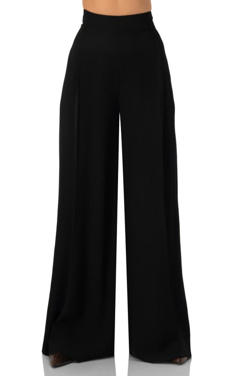 Ivonne Maxi Wide Leg Trousers In Black
