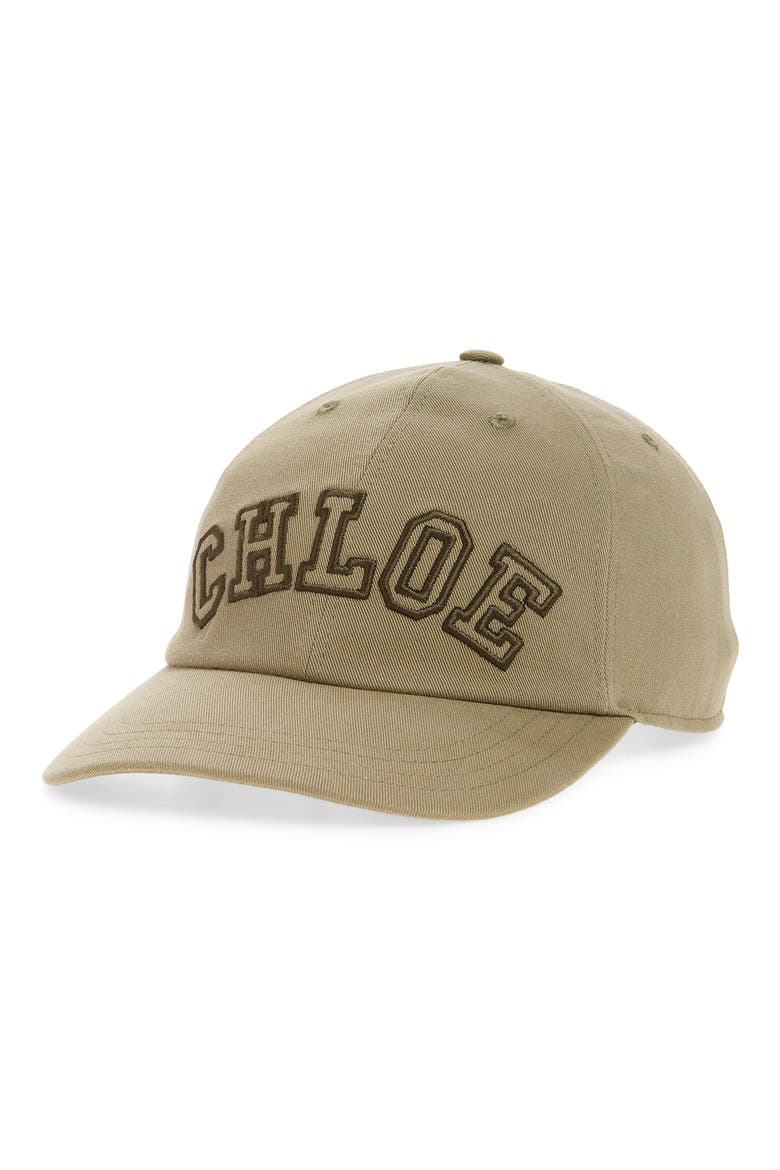 Signature Logo Embroidered Adjustable Baseball Cap, Main, color, DEEP KHAKI