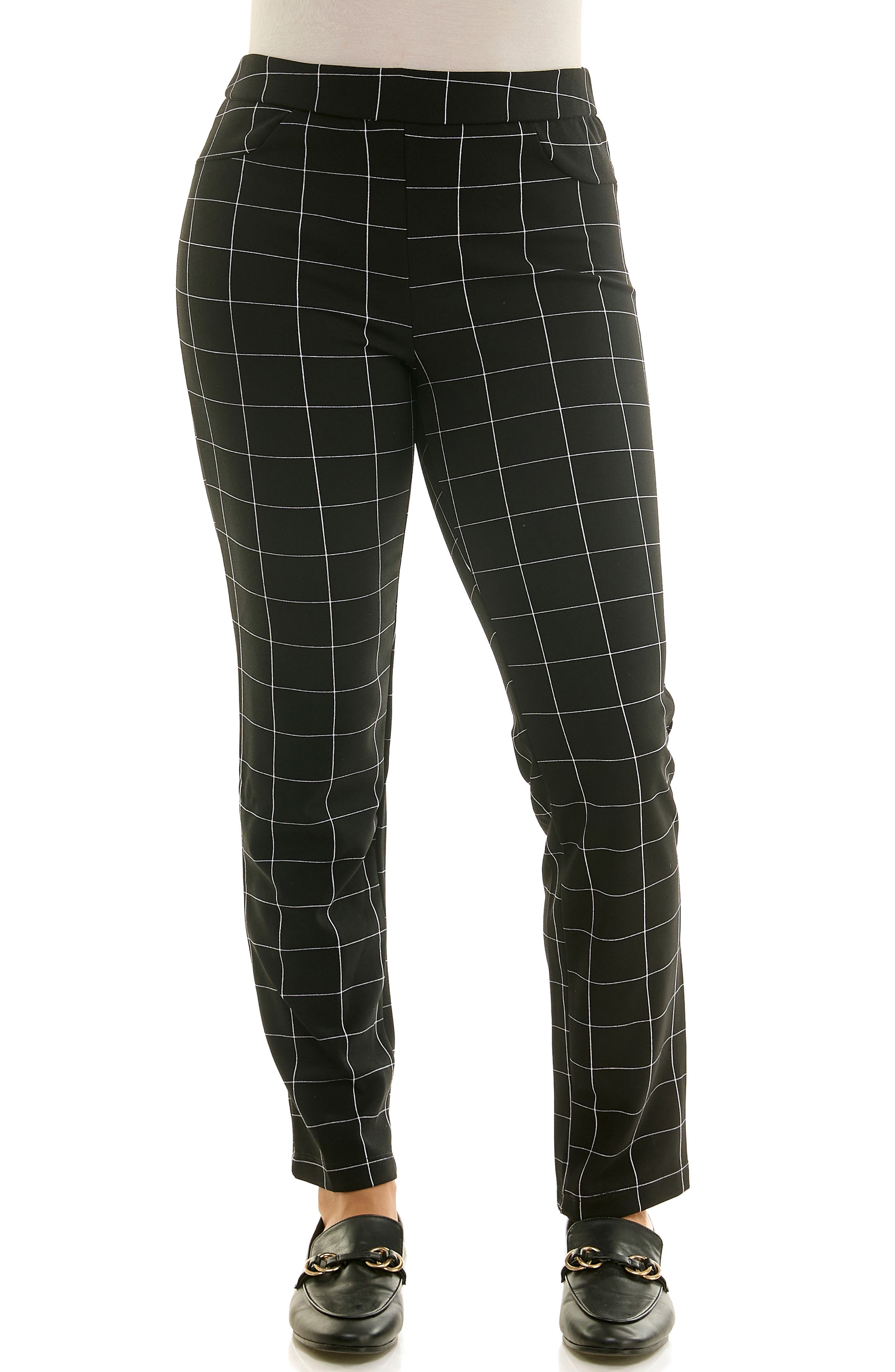 BLACK WINDOWPANE PLAID