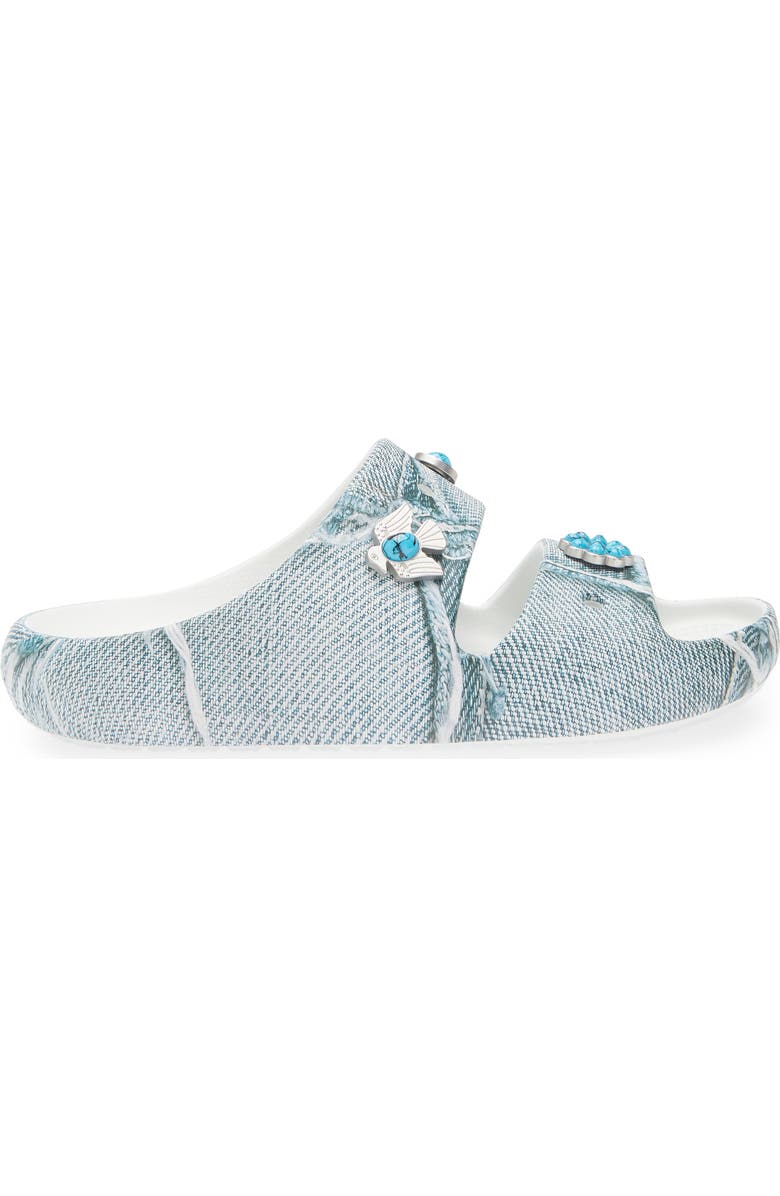 CROCS Gender Inclusive Classic Denim 2.0 Slide Sandal, Alternate, color,
