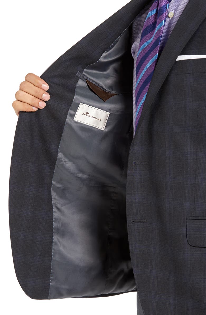 Peter Millar Classic Fit Plaid Wool Suit, Alternate, color,
