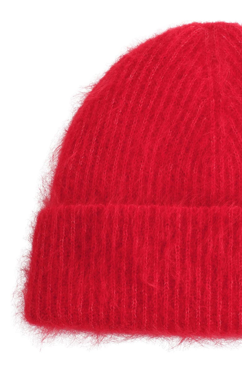 COS Mohair Blend Beanie, Alternate, color, Red Medium