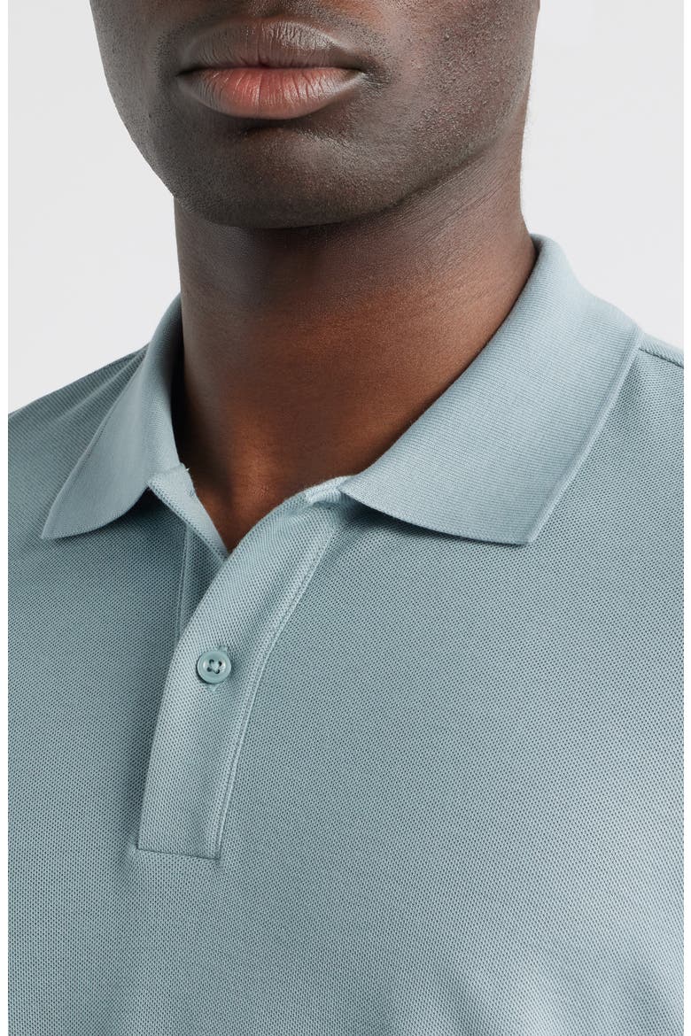 Pima Cotton Piqué Polo, Alternate, color, GREY MINERAL
