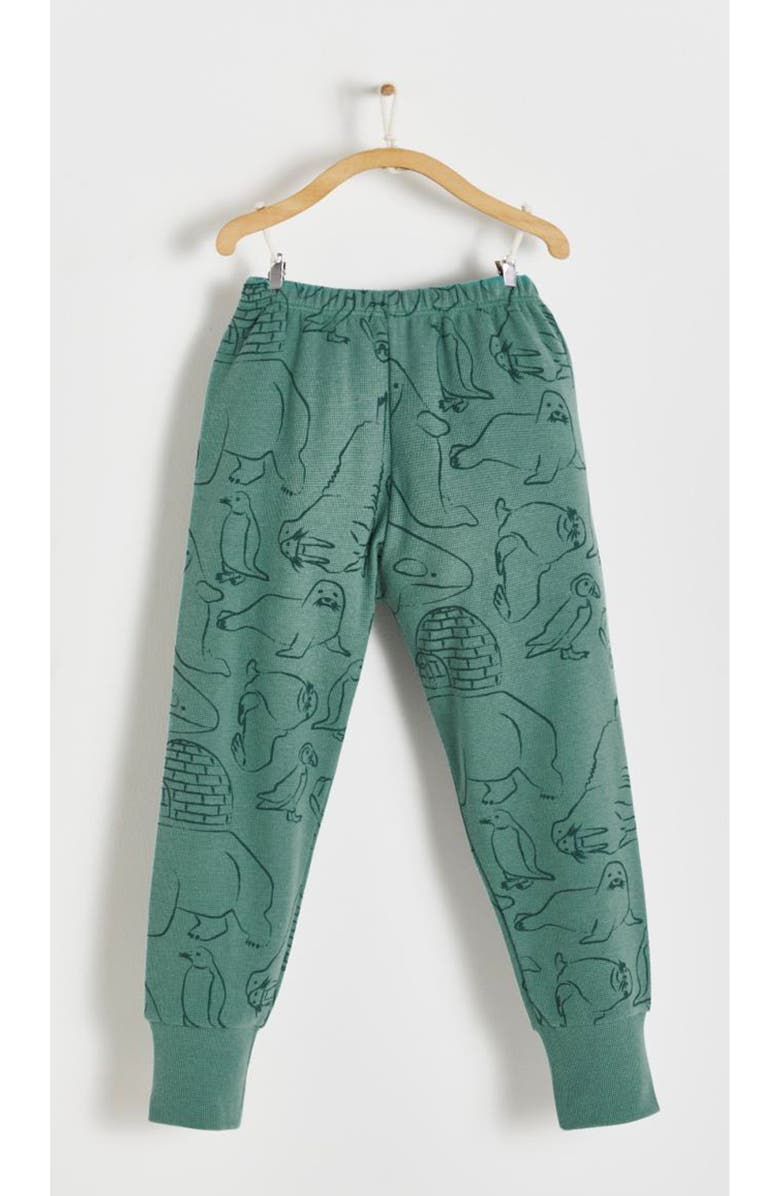 Babycottons Premium Cotton Camou Waffle Snug 2PC Pajamas For Toddler, Alternate, color, Green