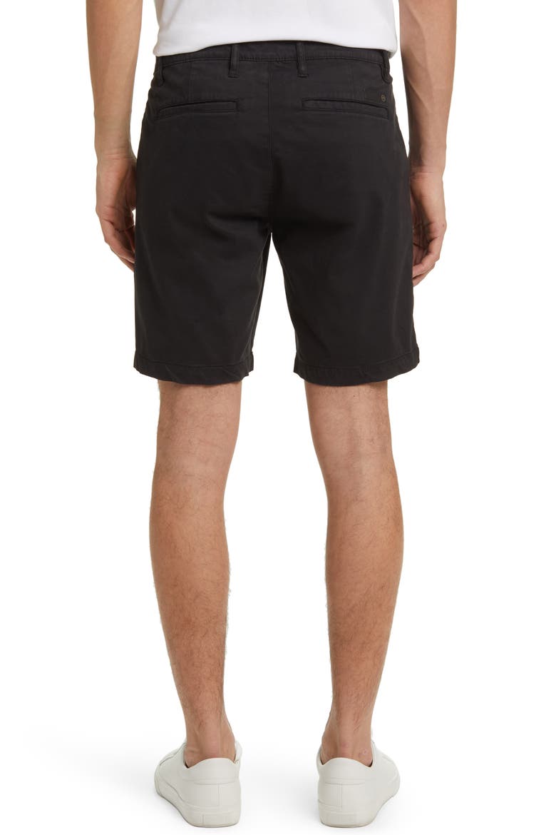 Wanderer 8.5-Inch Stretch Cotton Chino Shorts, Alternate, color, SUPER BLACK