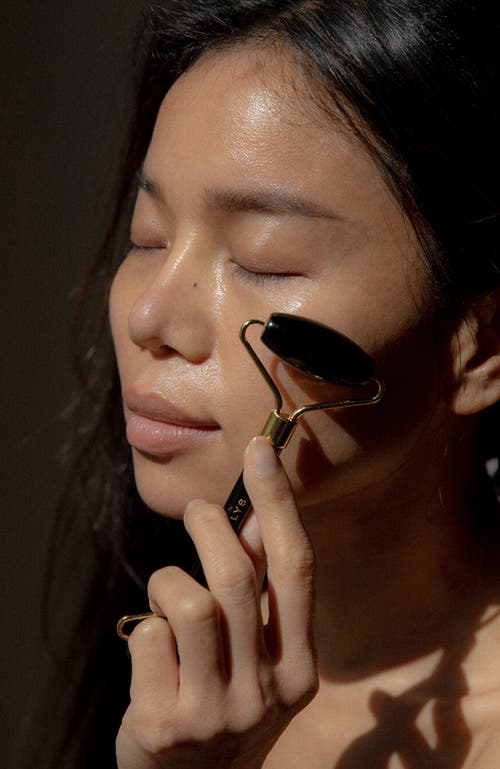 Wylys Black Obsidian Gua Sha + Face Roller Set