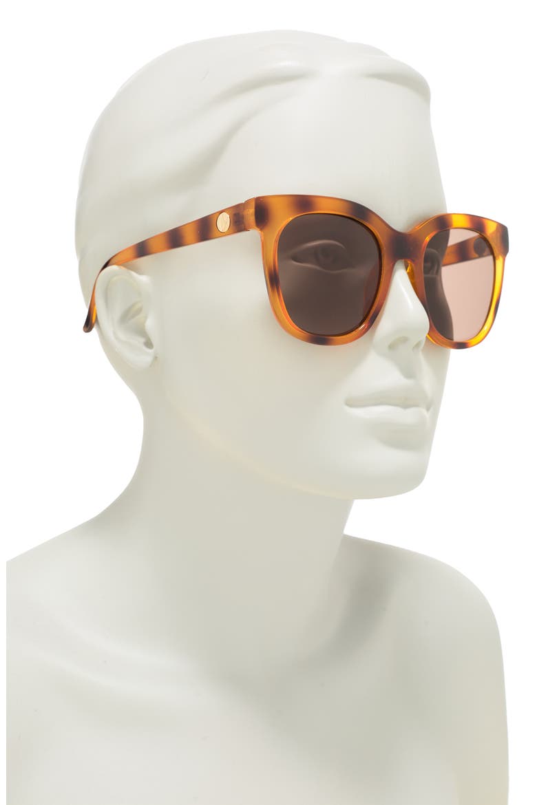 Shoreline 60mm Square Sunglasses, Alternate, color, TORTOISE SMOKY BROWN