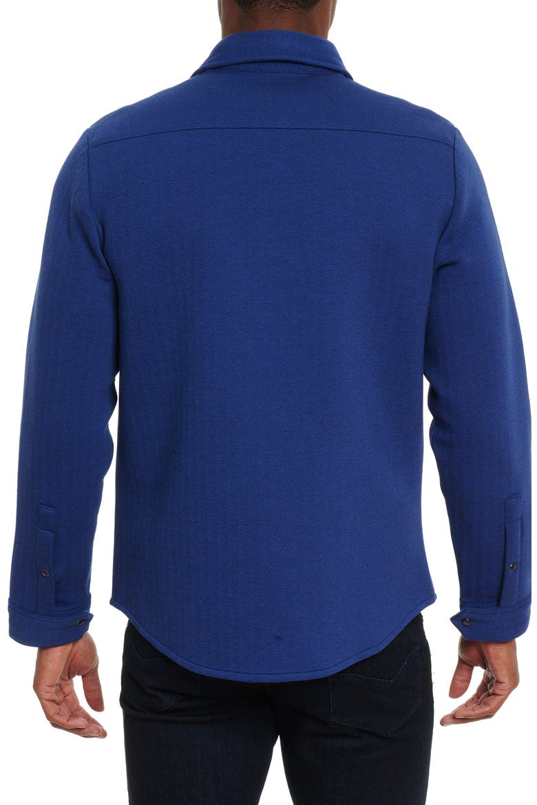 Elbridge Solid Twill Stretch Shirt Jacket, Alternate, color, BLUE