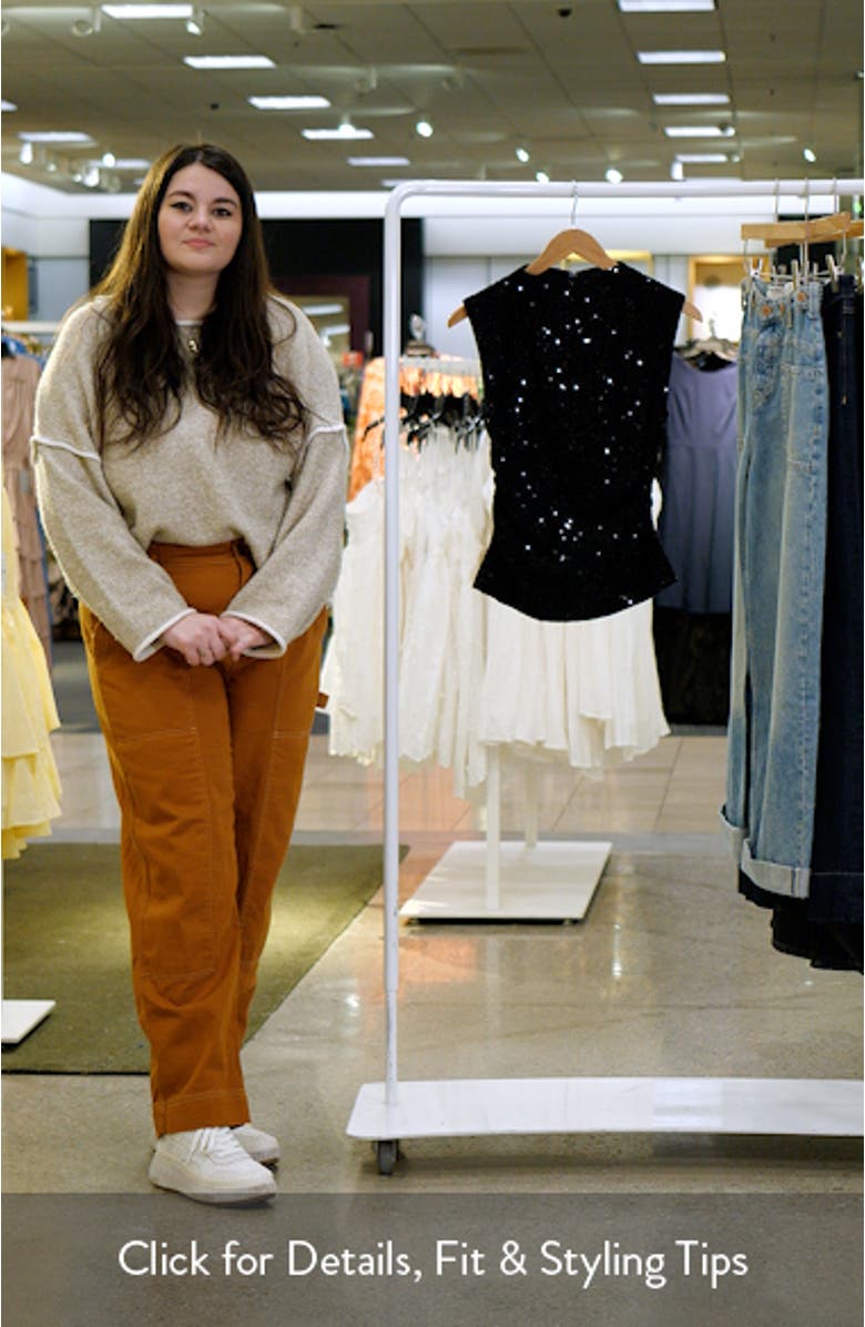 Nissa Velvet Sequin Top, sales video thumbnail