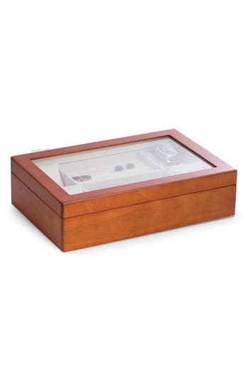 Bey-berk Cherry Wood Watch Case In No Color