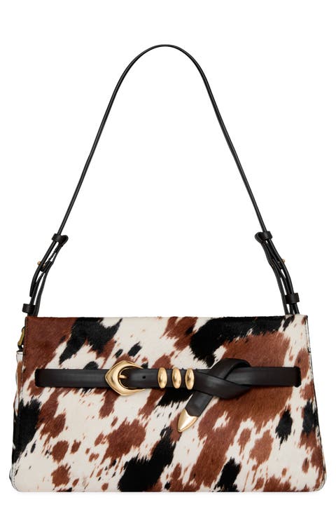 Miller Calf Hair Shoulder Bag