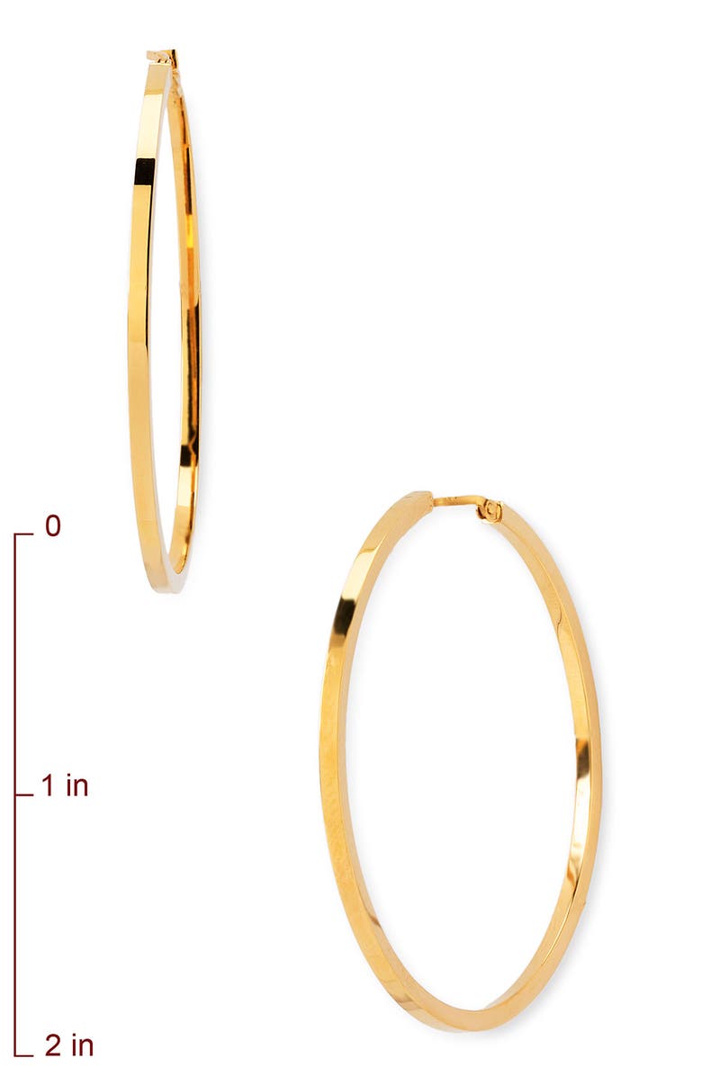 Charles Garnier 50mm 18k Gold Hoop Earrings, Alternate, color,